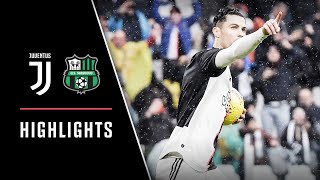 HIGHLIGHTS Juventus vs Sassuolo  22  Ronaldo strikes again [upl. by Eanwahs]