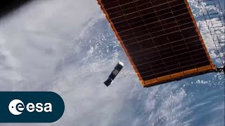 ESA CubeSats deployed from the ISS [upl. by Aztin]