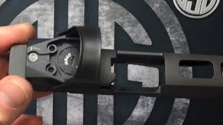 Sig Sauer P320 red dot sight installation [upl. by Ibocaj]