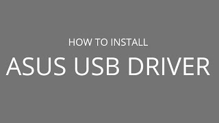 How to manually install Asus Android USB Driver [upl. by Savadove]