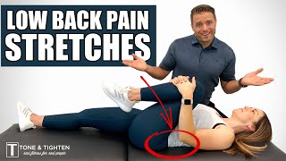 15 Minute Lower Back Stretch For Pain  Tension Relief [upl. by Huff214]