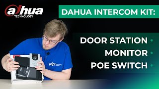 Dahua New IPIntercom System Kit Review amp Setup VTO Door Station amp VTH Series Monitor  PoE Switch [upl. by Eugine536]