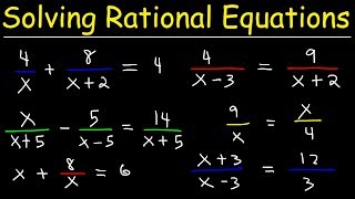 Solving Rational Equations [upl. by Anirret347]