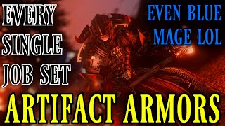 Every Job Armor Set Dyes FFXIV Artifact Armors [upl. by Violet636]