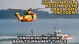 IKE LIVE  Ish Monroe amp Keith Poche Bass Fishing Tournament Fight [upl. by Htinek]