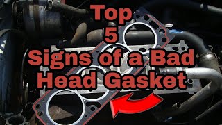 Top 5 Signs Of A BAD HEAD GASKET [upl. by Ardnasirk]