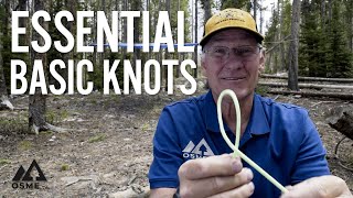 5 Essential Basic Knots  Knot Tying for Beginners  OSMEtv [upl. by Mcmillan]