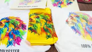 Epson F170F570 Polyester vs Cotton Sublimation Printing [upl. by Bittner]