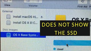 SSD not showing in Disk Utility SOLVED [upl. by Gardia]