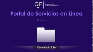 ¿Cómo consultar tu folio de los Servicios en Línea del Poder Judicial de la Federación [upl. by Lak]