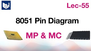 8051 pin diagram  micro controller   MPMC  Lec55  Bhanu Priya [upl. by Azelea]