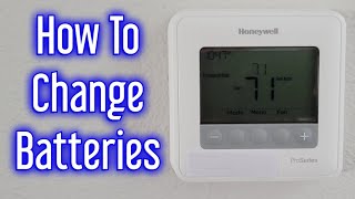 Honeywell Pro Series Thermostat Battery Replacement BATT [upl. by Nothgiel]