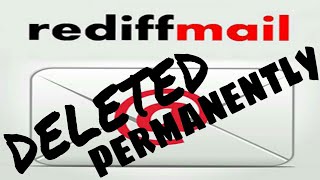 Rediffmail Account  Delete [upl. by Ihab]