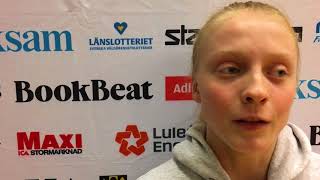 Klara Lundquist inför Alvik  Udominate [upl. by Ocirederf387]