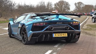 Lamborghini Aventador SVJ Roadster  Revs Accelerations Tunnel Sounds [upl. by Siednarb]