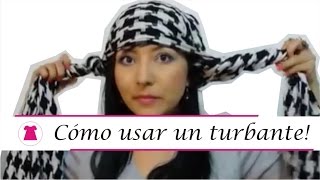 Como usar un turbante [upl. by Eirahs]