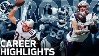 Rob Gronkowskis POWERFUL Career Highlights  NFL Legends [upl. by Grove]