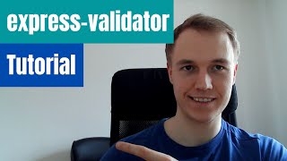 expressvalidator Nodejs tutorial [upl. by Joshuah719]