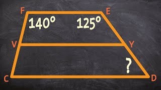 Determining the missing angle of a trapezoid [upl. by Aicilev724]