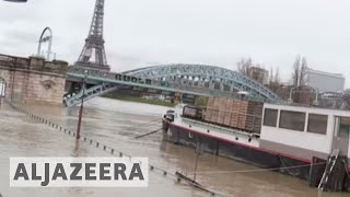 🇫🇷 Paris flood alert as River Seine bursts its banks [upl. by Nerraj]