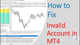 How To Fix Invalid Account in MT4 [upl. by Sibie85]