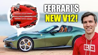 Ferrari’s Latest V12 Engine Is A Masterpiece [upl. by Oslec]