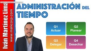 APRENDE a Administrar tu TIEMPO de manera efectiva con la Matriz de administración del tiempo 12 [upl. by Abdel]