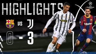 Barcelona 03 Juventus  Ronaldo amp McKennie Seal Top spot in Camp Nou  Champions League Highlights [upl. by Utir511]