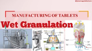 Manufacturing of Tablets by wet Granulation method [upl. by Nautna]