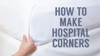 How to Make Hospital Corners in a Snap [upl. by Bronez]