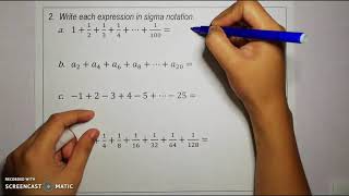 Lesson 3  Summation Notation  Writing and Evaluating Sums [upl. by Nodearb]