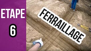 Ferraillage des fondations avant de de construire  Etape 6 [upl. by Broida]