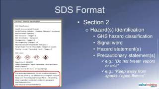 GHS Safety Data Sheets SDSs [upl. by Annehsat]