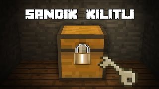 SANDIK KİLİTLEMEK  Minecraft [upl. by Suravart]