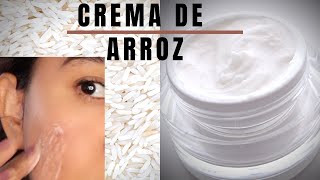 crema de ARROZ COREANA para la CARA  Como hacer CREMA DE ARROZ  Piel SIN MANCHAS [upl. by Aelyak]