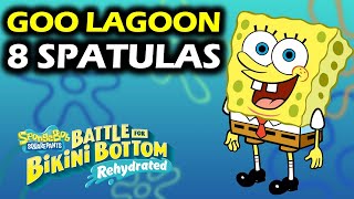 Goo Lagoon All Golden Spatula Locations  Spongebob Rehydrated Collectibles Guide amp Walkthrough [upl. by Liebman]