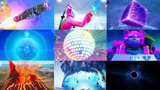 ALL FORTNITE LIVE EVENTS  SEASON 3 TO CHAPTER 2 [upl. by Noirret693]