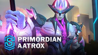 Primordian Aatrox Wild Rift Skin Spotlight [upl. by Llorrac622]