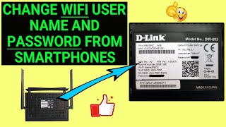 CHANGE ETISALAT WIFI PASSWORD AND USERNAME FROM YOUR SMARTPHONES DLINK DIR853 DEMO [upl. by Ahteral]