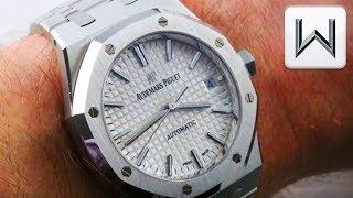 Audemars Piguet Royal Oak MID SIZE 15450STOO1256S Luxury Watch Review [upl. by Mutat]