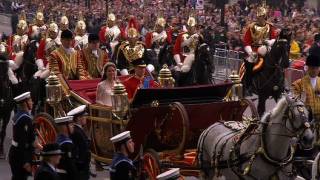 William and Kate on the Procession Route  The Royal Wedding  BBC [upl. by Asihtal]