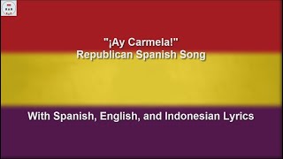 Ay Carmela  Spanish Civil War Republican Song  With Lyrics [upl. by Coheman]