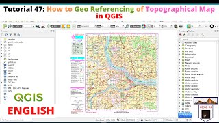 How to Geo Referencing of Topographical Map in QGIS [upl. by Hagan588]