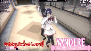 Joining Student Council  Yandere Simulator [upl. by Nicks182]