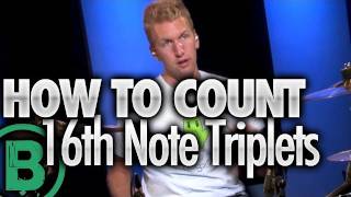 How To Count 16th Note Triplets  Beginner Drum Lessons [upl. by Adnovay]