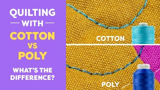 Quilting With Cotton vs Polyester – What’s the Difference [upl. by Itnavart149]