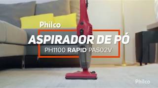 Aspirador de Pó PH1100 Rapid Turbo  Philco [upl. by Nodrog]