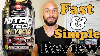 Muscletech Nitrotech 100 Whey Gold Protein Review [upl. by Kariotta]