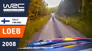 LOEB Onboard Rally Finalnd 2008 Citroën C4 WRC Stage 12 Himos [upl. by Artemed]