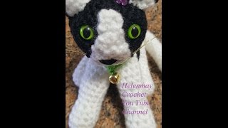 Crochet Quick Easy Beginner Cute Amigurumi Kitty Cat DIY Tutorial [upl. by Daggna]